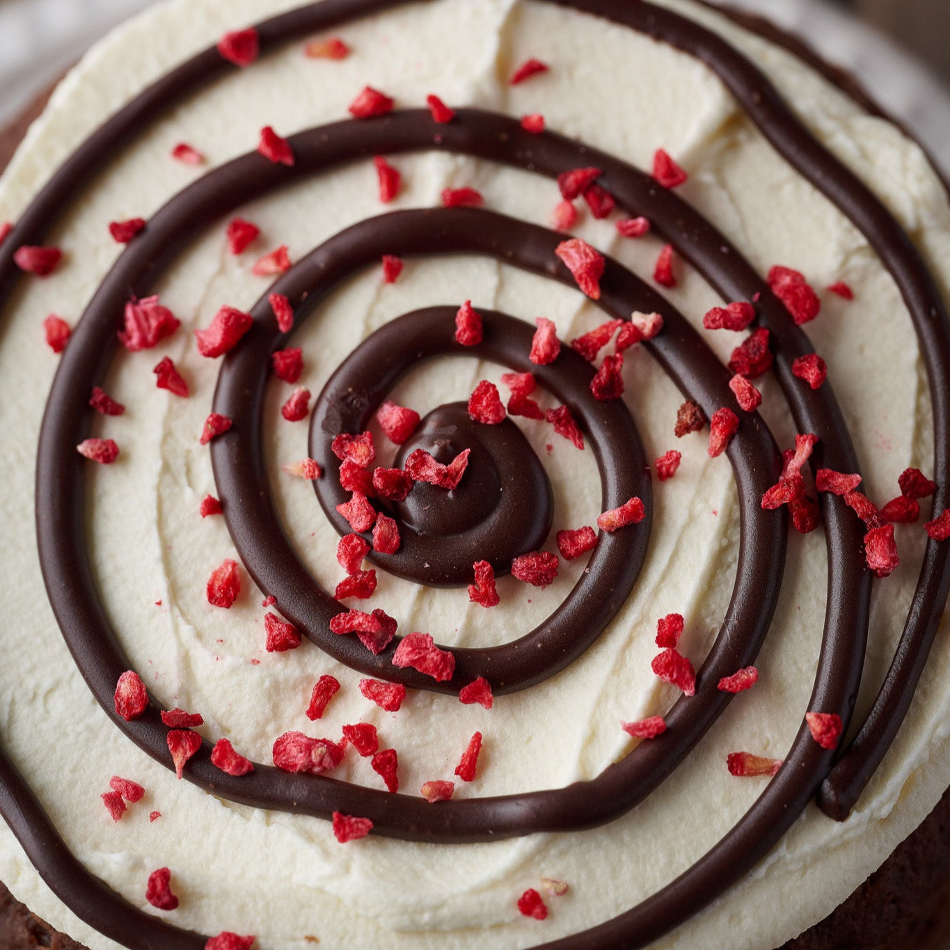 Dark Chocolate & Raspberry Cake (Vegan)