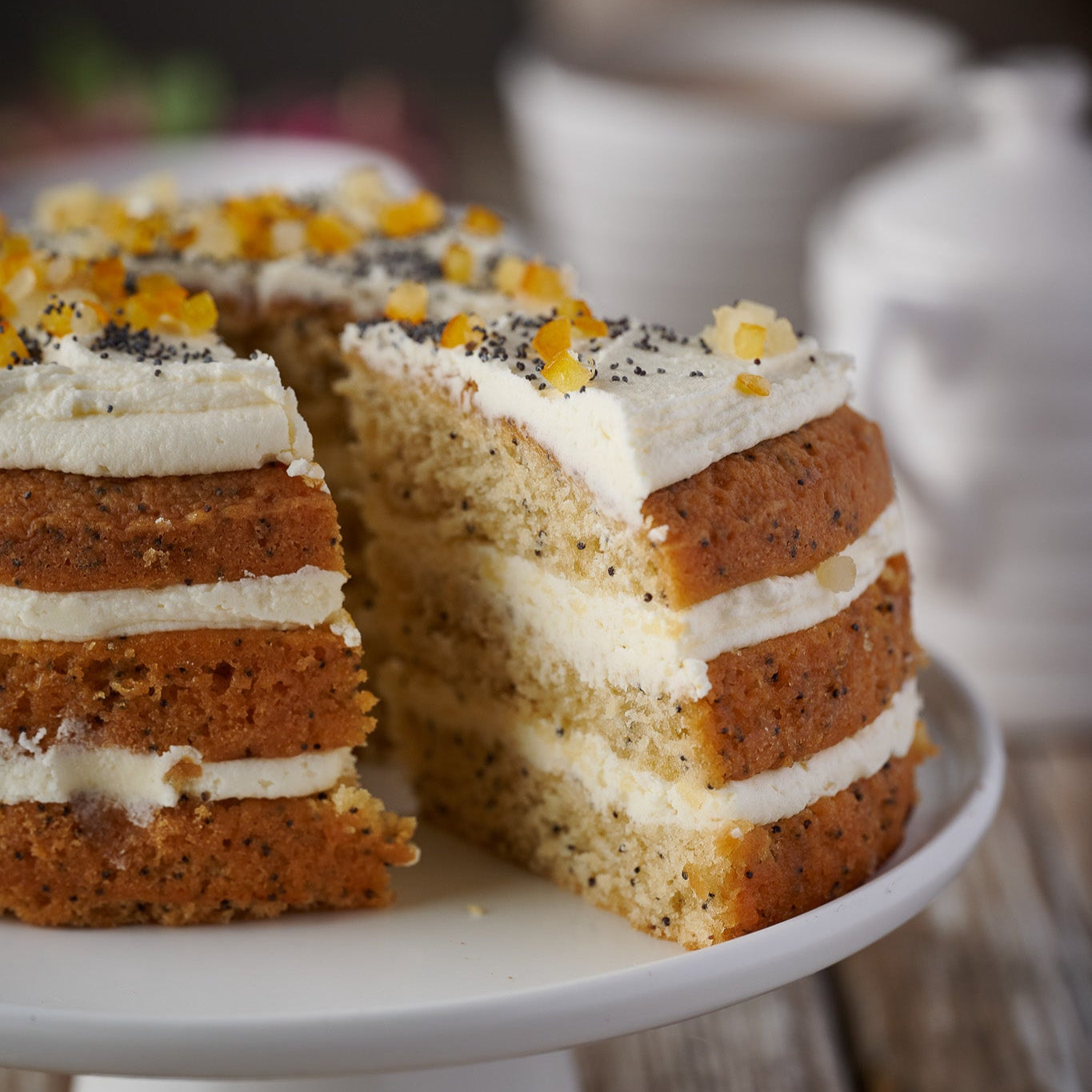 Lemon & Poppyseed Cake (Vegan)