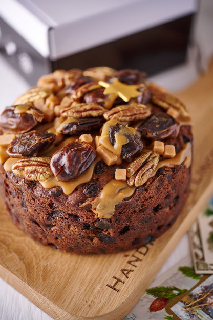 Spiced Rum, Date & Caramel Cake- Round