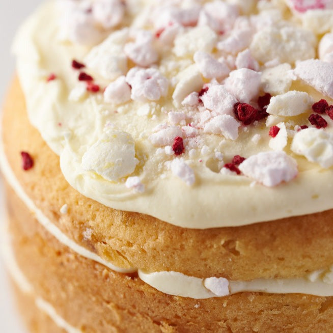 Raspberry & Lemon Meringue Cake