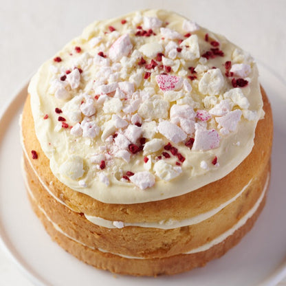 Raspberry & Lemon Meringue Cake