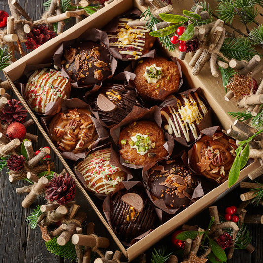 Winter Muffin Selection – 12 Festive Flavours