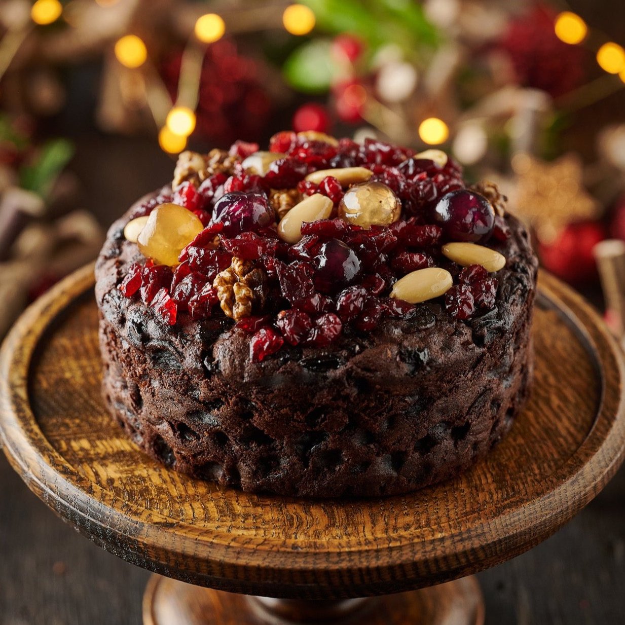 Jewel Topped Fruit Cake- 6 Inch Round