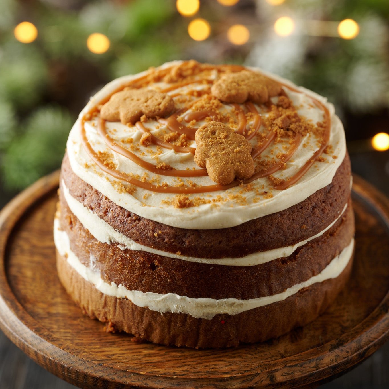 Festive Gingerbread Cake