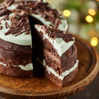 Festive Mint Chocolate Cake