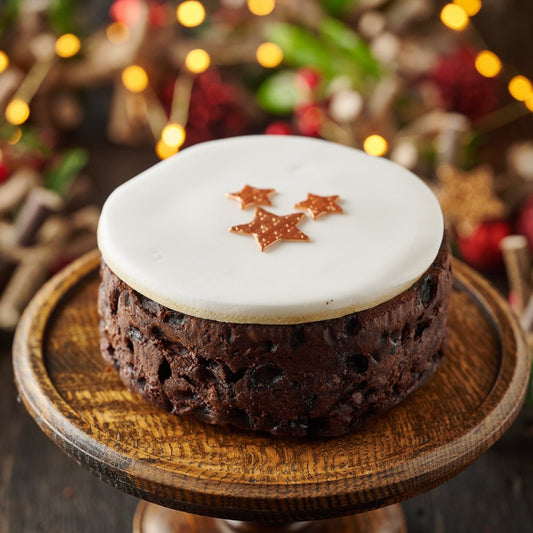 Iced Top Christmas Cake- Round