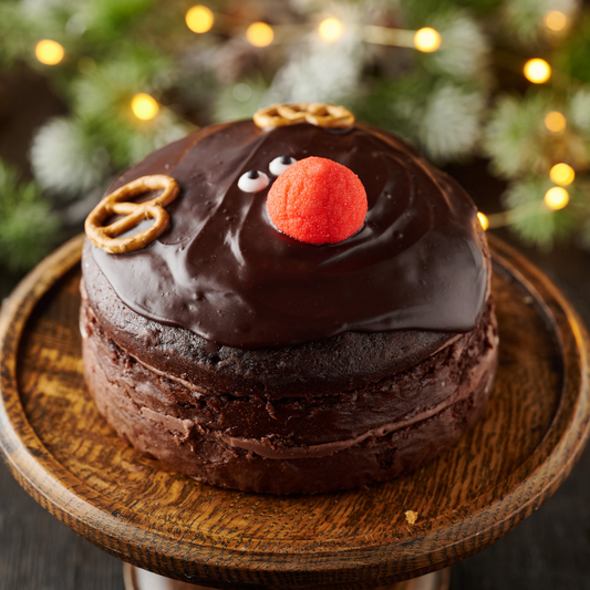 Festive Chocolate Rudolph Cake