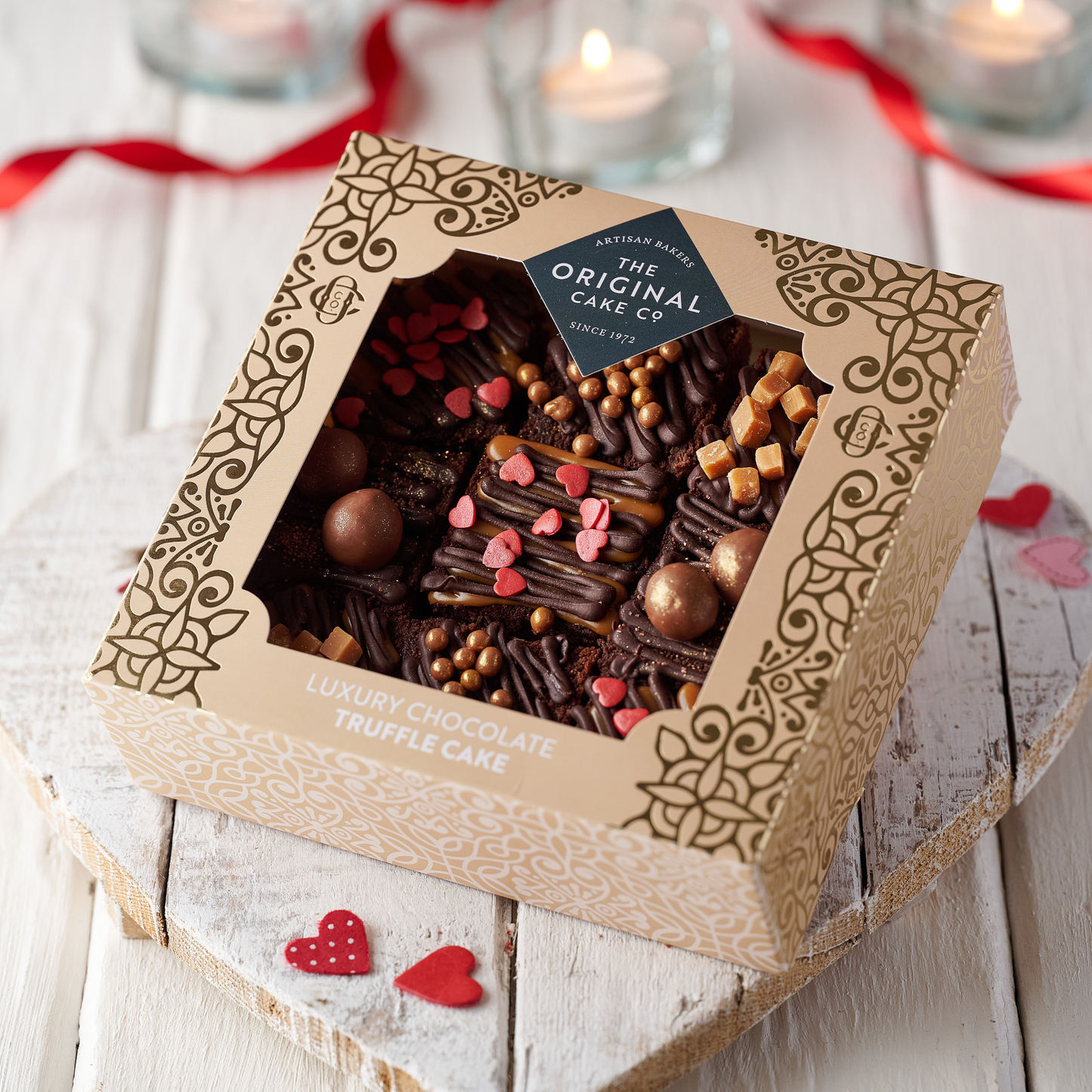 Valentine's Chocolate Truffle Cake Gift Box