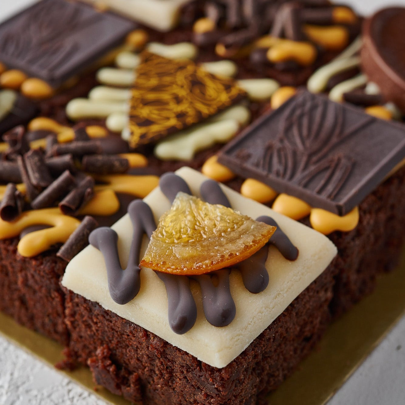 chocolate orange truffle cake gift box