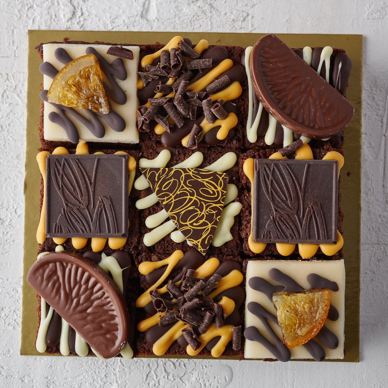 chocolate orange truffle cake selection box