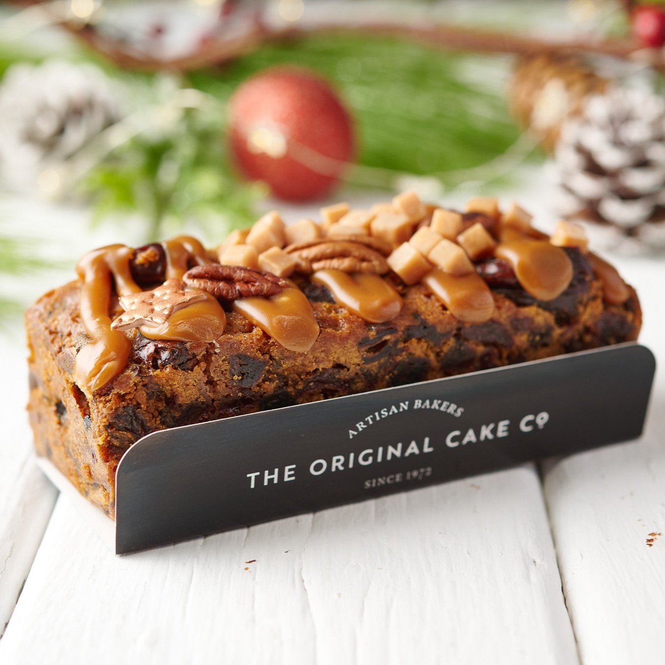 spiced rum, caramel and date fruit cake