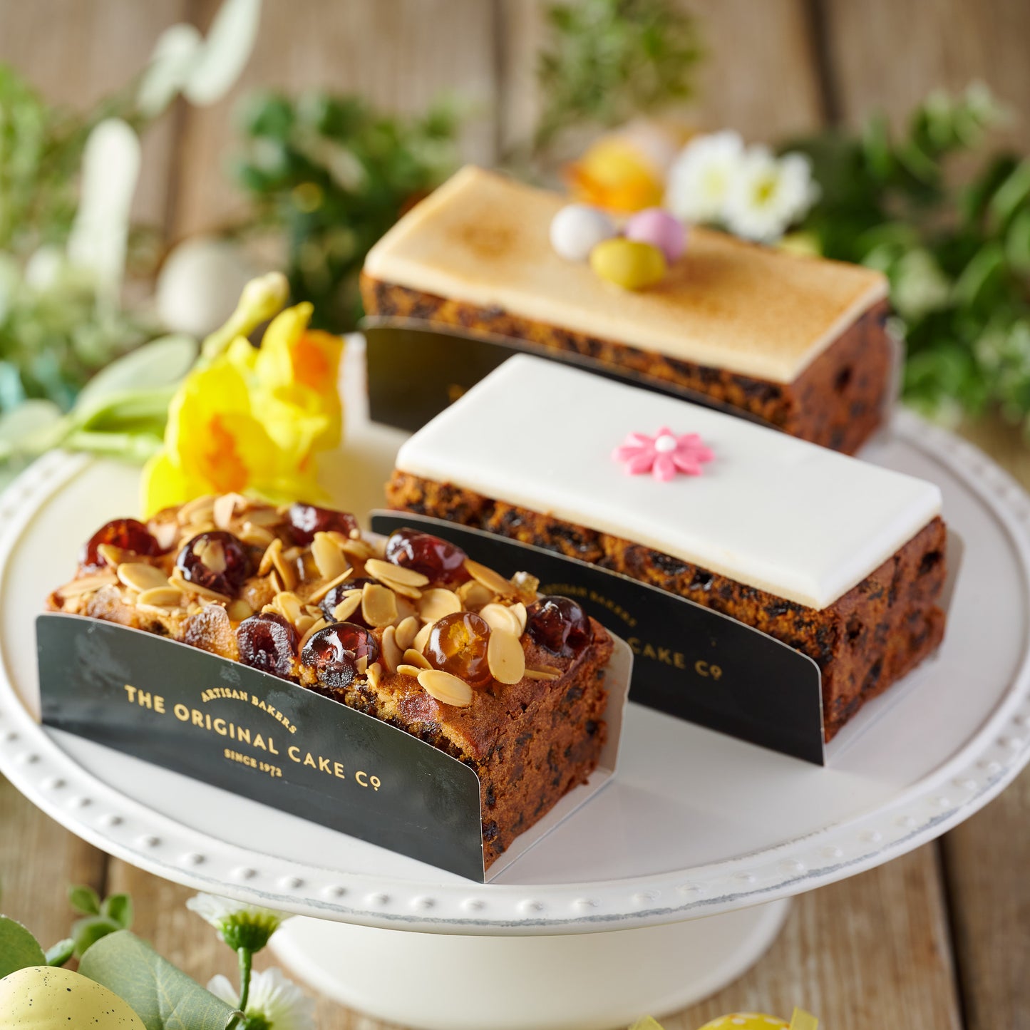 trio of spring fruit cakes 