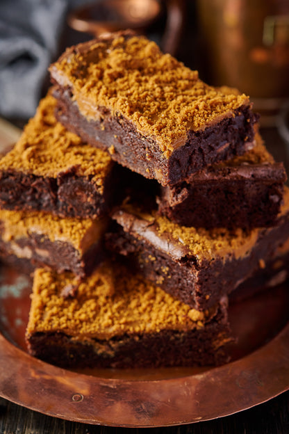 biscoff brownie tray