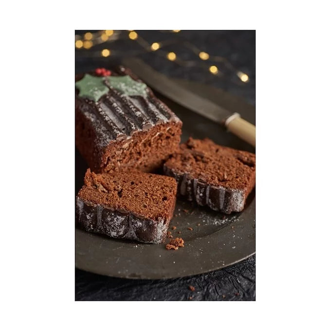 sliced chocolate truffle yule log 